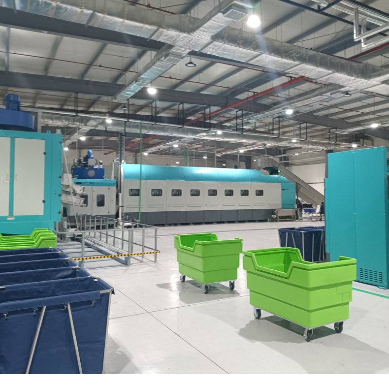 
		力凈智能10艙式酒店洗衣房隧道式洗衣機 大型醫療洗衣龍
		